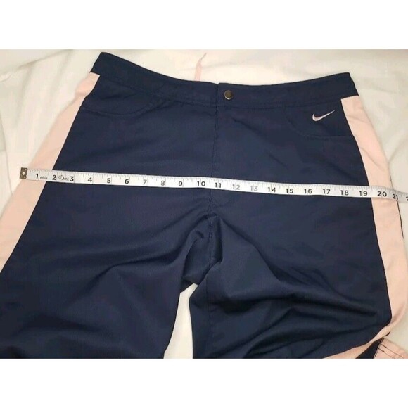 Nike Navy (Color Pink/Dark Blue) Track Pants Size M (8-10) Pockets - Picture 4 of 12